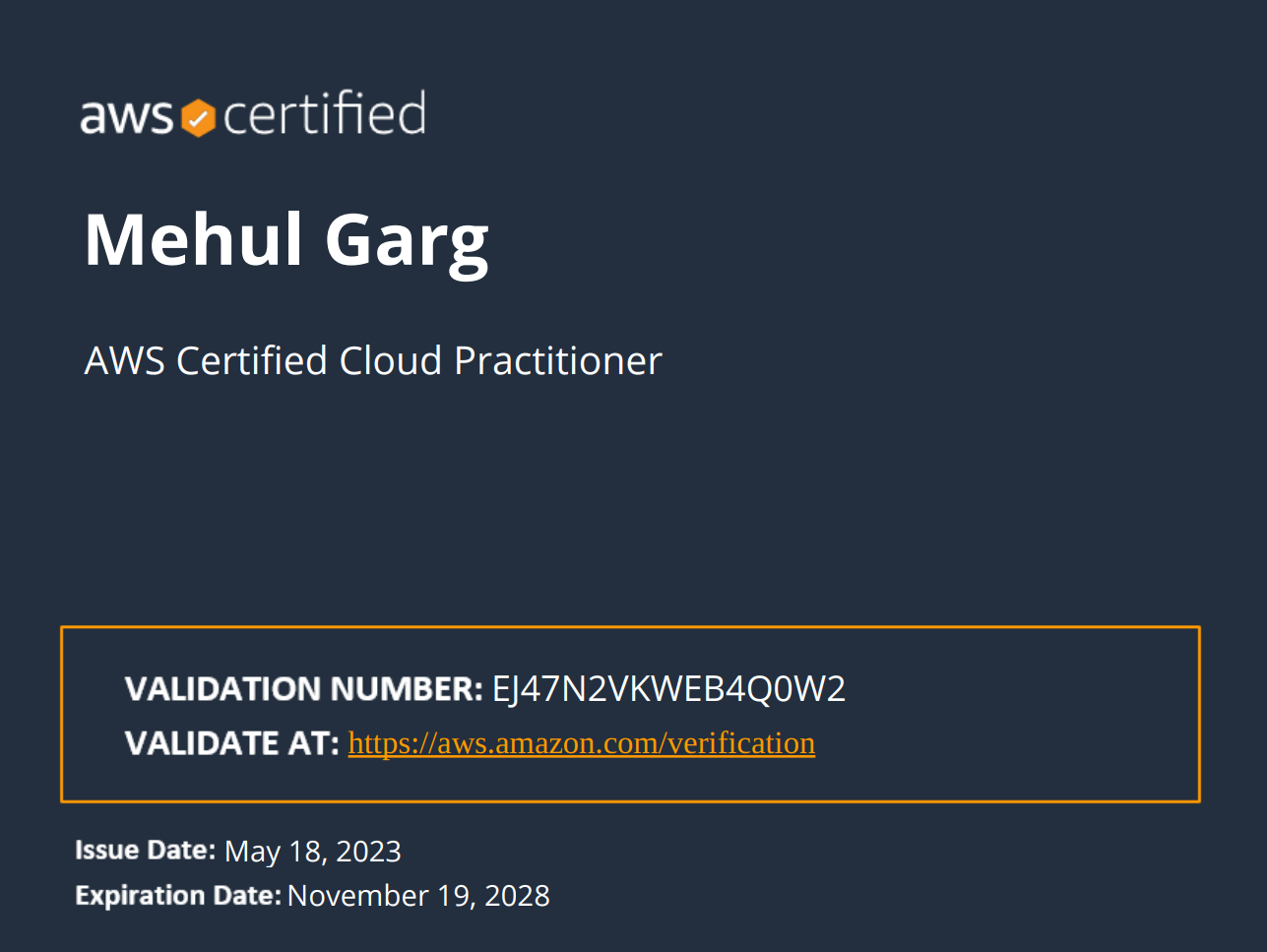 AWS Certified Cloud Practitioner